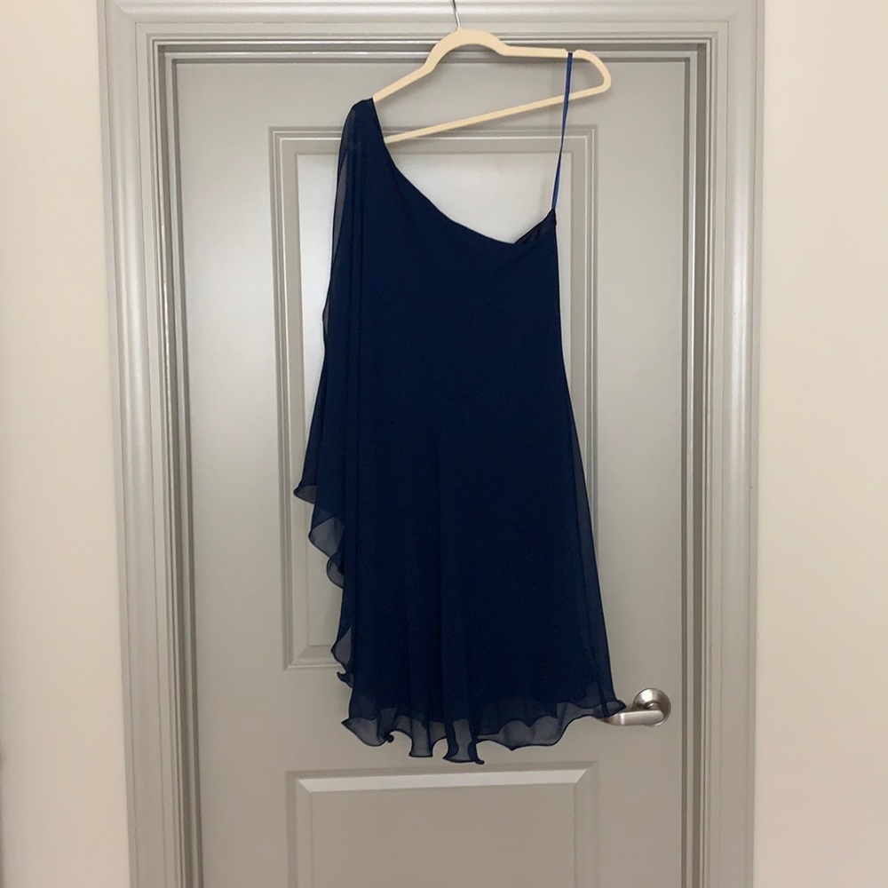 Lauren by Ralph Lauren one shouldered dress